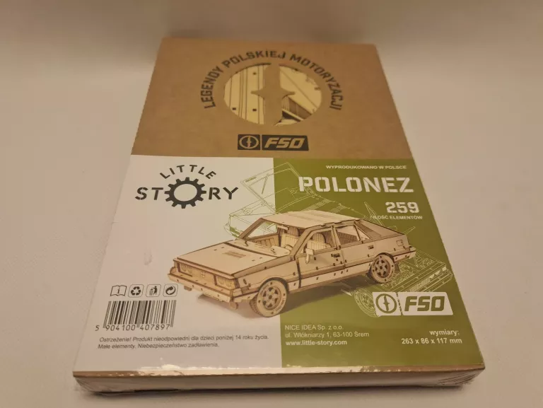 POLONEZ BOREWICZ FSO MODEL LEGENDA PRL SAMOCHÓD AUTO PUZZLE 3D LITTLE STOR