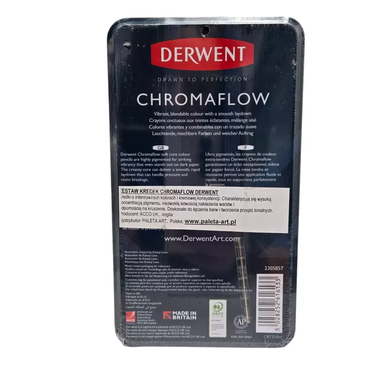 KREDKI OŁÓWKOWE DERWENT 24 SZT. CHROMAFLOW