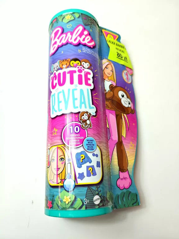 LALKA BARBIE CUTIE REVEAL KOSTIUMY LALKA MIŚ TUBA