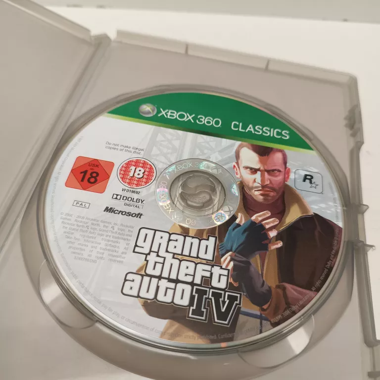 GRA XBOX 360 GTA IV