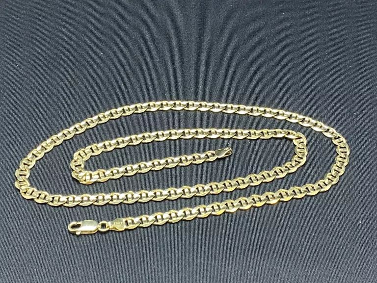 ZŁOTY ŁAŃCUSZEK SPLOT GUCCI MARINA  585  22,00 G  55 CM