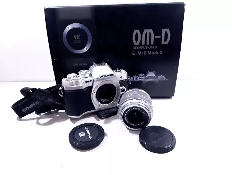 OLYMPUS OM-D E-M10 MARK III + OB. 14-42 II R SREBRNY UŻYWANY