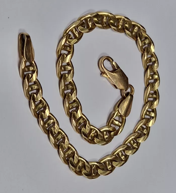 ŚLICZNA ZŁOTA BRANSOLETKA 585 13,86G 21CM