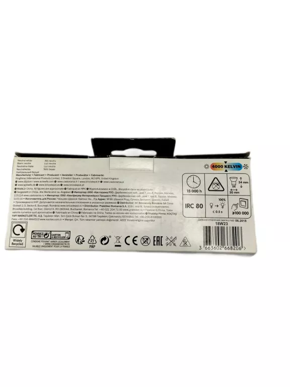 ŻARÓWKI DIALL LED 345L GU10 NAUTRAL WHITE 4,5W 3SZT
