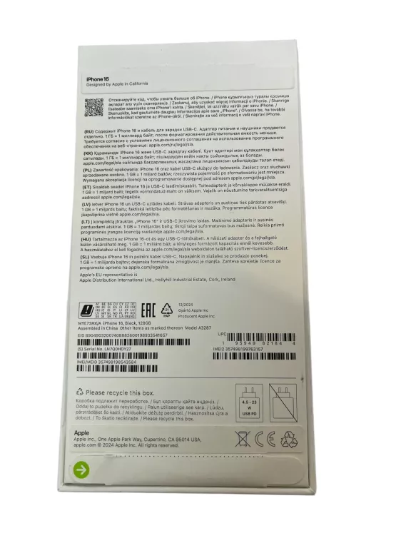 TELEFON IPHONE 16