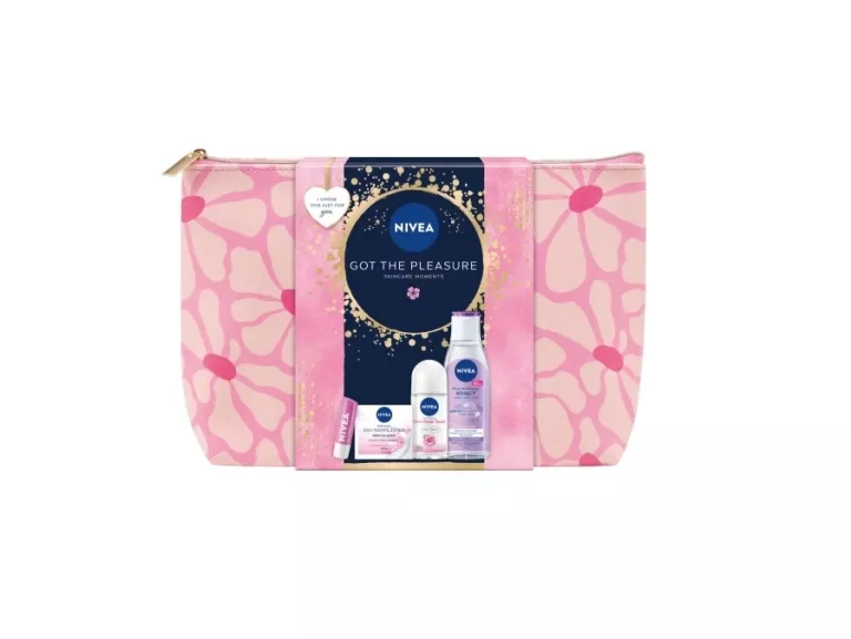 ZESTAW KOSMETYKÓW DLA NIEJ NIVEA GOT THE PLEASURE KOSMETYCZKA 4 PRODUKTY