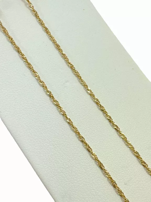 ZŁOTY ŁAŃCUSZEK Z KULECZKAMI 585 R:45CM W: 2,84G