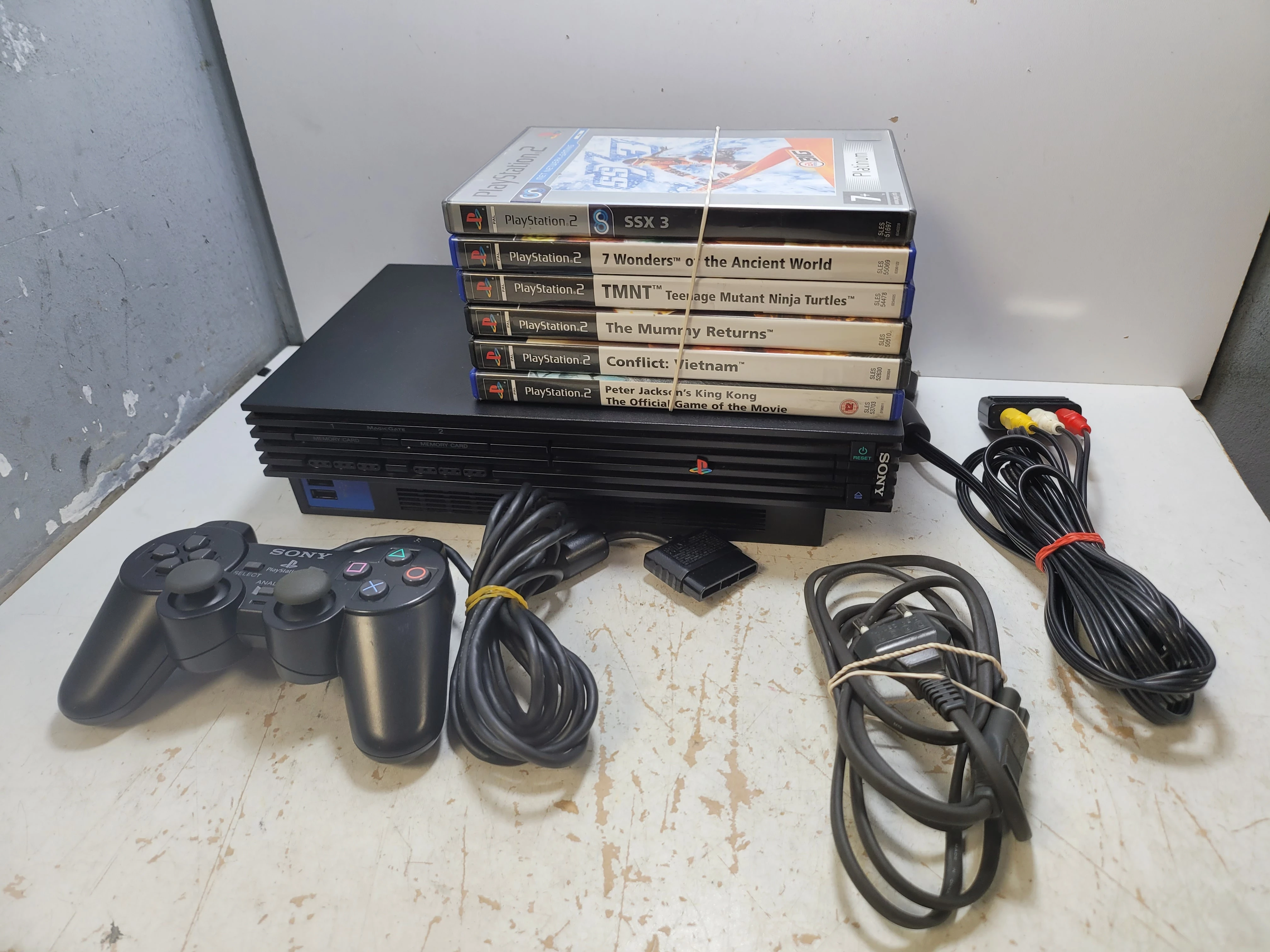 konsola-sony-playstation-2-ps2-fatpad-zasilacz-gry-osiedle-niepodleglosci-1-krakow