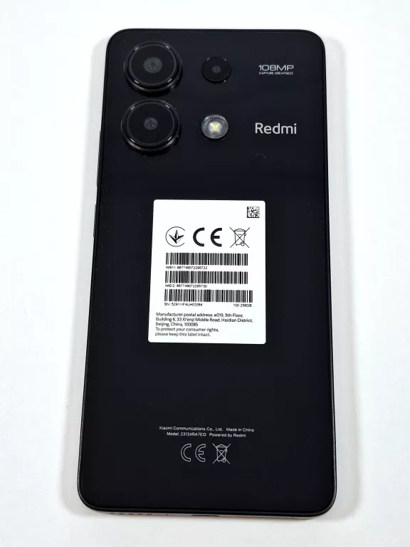 XIAOMI REDMI NOTE 13 8/256GB KOMPLET