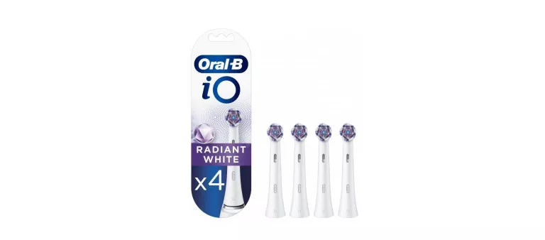 KOŃCÓWKI DO SZCZOTECZKI ORAL-B IO RADIANT WHITE 4 SZT. STAN FABRYCZNY!