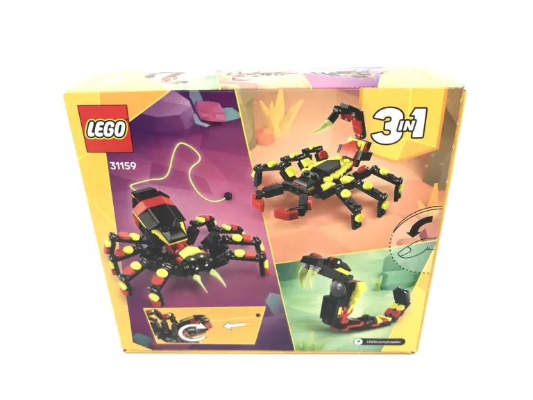 LEGO CREATOR 3W1 31159 DZIKIE ZWIERZĘTA NIEZWYKŁY PAJĄK, ZESTAW KLOCKÓW