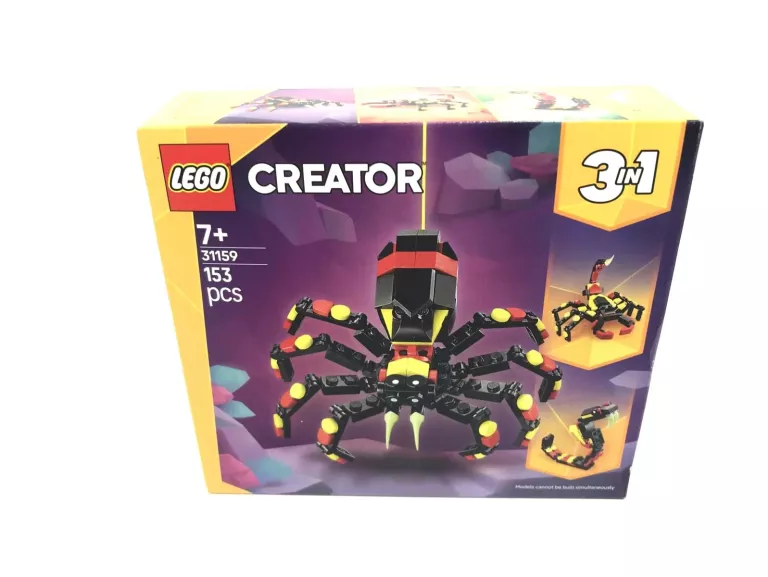 LEGO CREATOR 3W1 31159 DZIKIE ZWIERZĘTA NIEZWYKŁY PAJĄK, ZESTAW KLOCKÓW