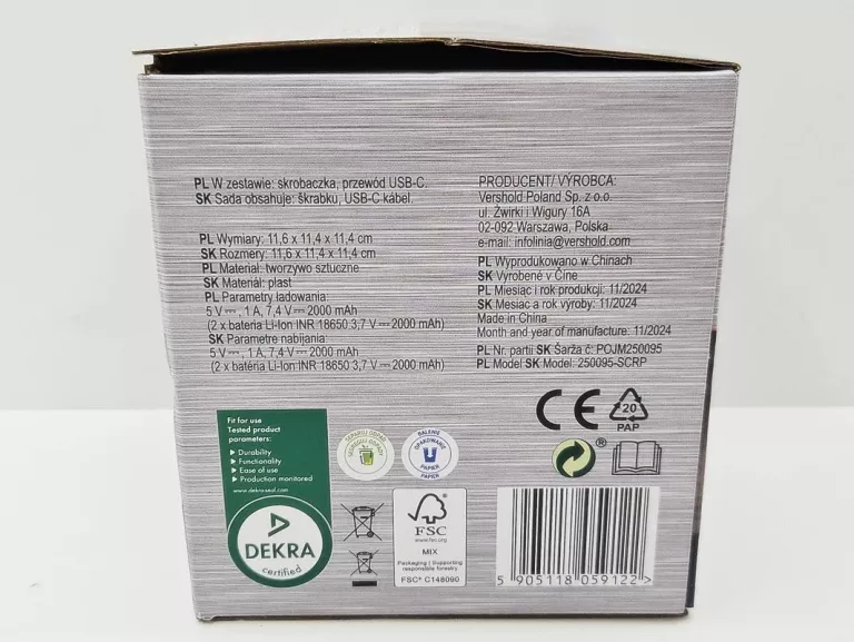 GTMAX ELEKTRYCZNA SKROBACZKA DO SZYB