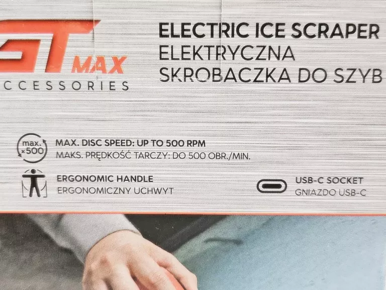 GTMAX ELEKTRYCZNA SKROBACZKA DO SZYB
