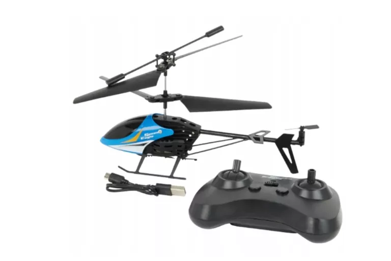 HELIKOPTER ZDALNIE STEROWANY SAMOLOT RC NIEBIESKI