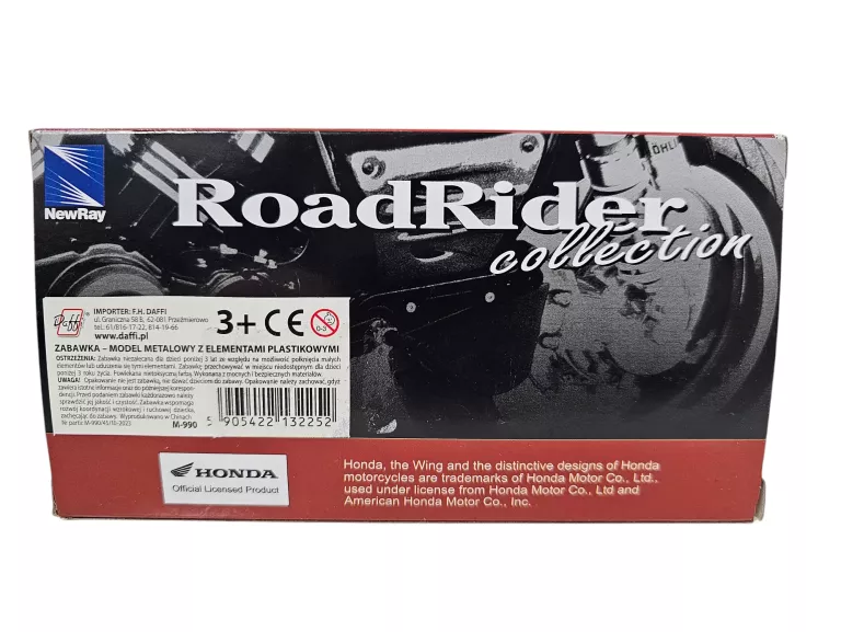 1:18 NEWRAY DAFFI MOTOCYKL HONDA CBR600 RR MOTOR MODEL