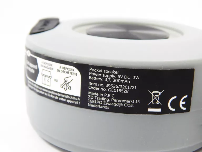 GŁOŚNIK BT POCKET SPEAKER 39326/3201721