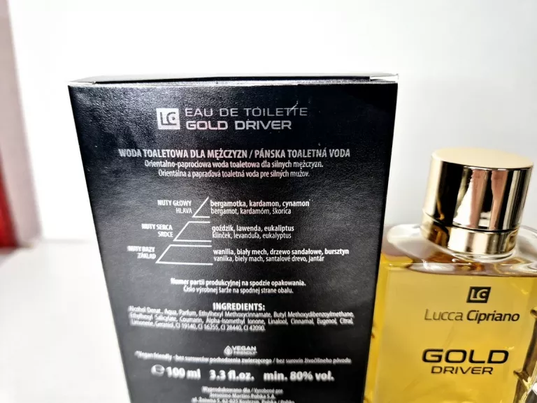 PERFUMY LUCCA CIPRIANO GOLD DRIVER 100 ML