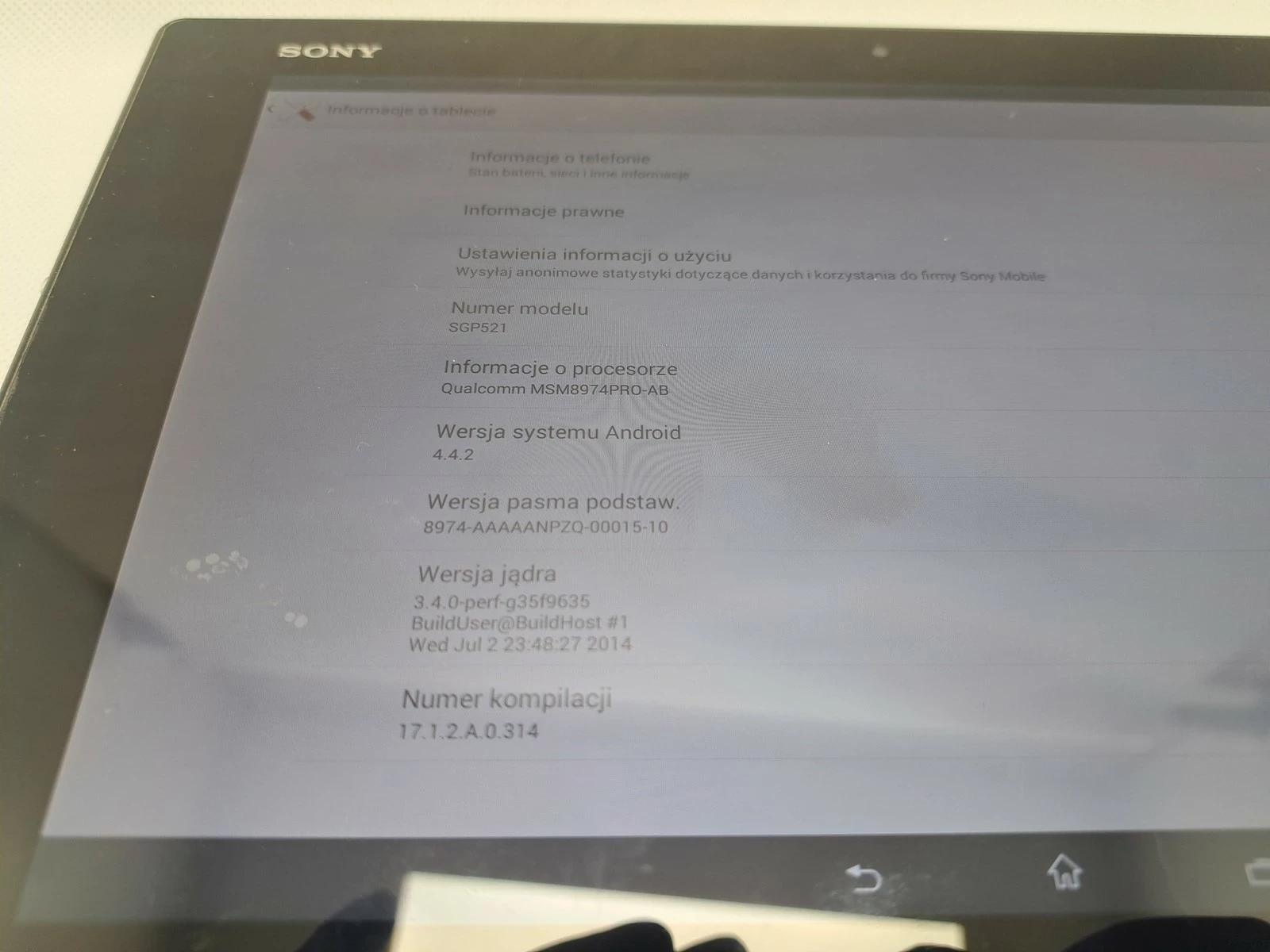 tablet-sony-xperia-z2-sgp521-ean-gtin-7311271463146