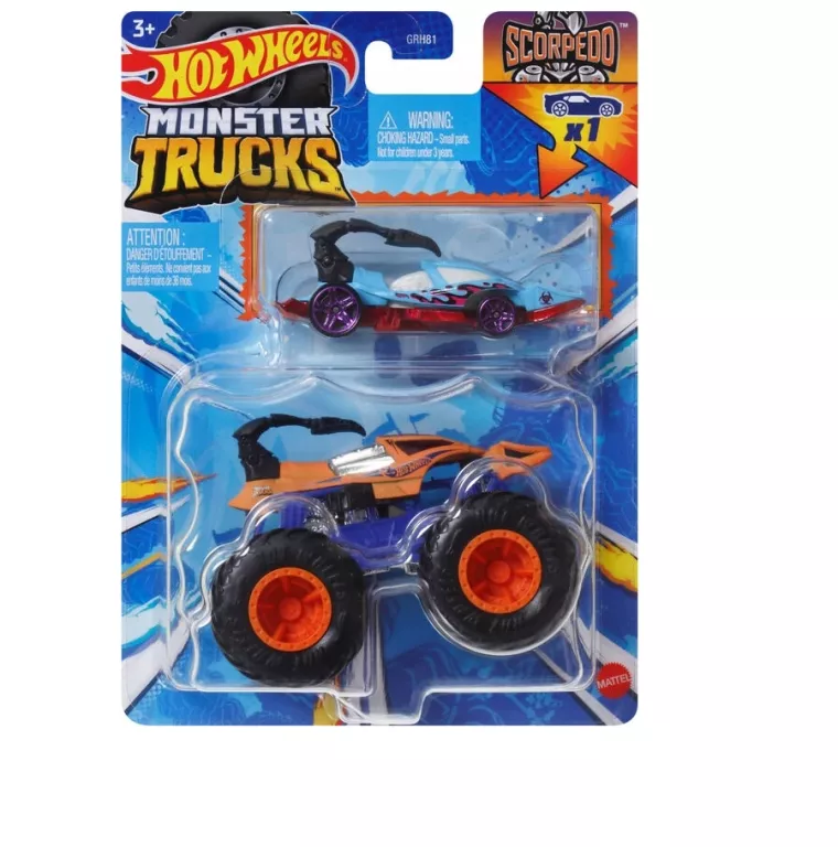 GRH81 AUTO HOT WHEELS MONSTER TRUCKS SCORPEDO SKORPION HWN45