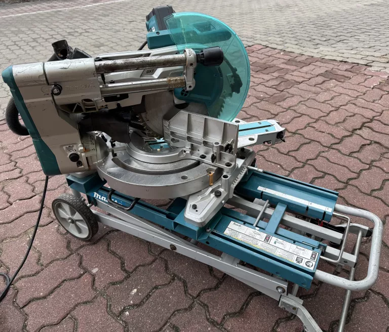UKOŚNICA Z POSUWEM 305MM MAKITA LS1219L + MOBILNY STÓŁ 2022 ROK ŁADNA!
