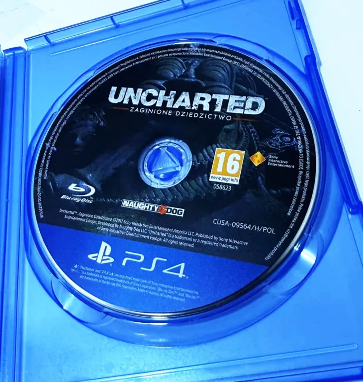 UNCHARTED ZAGINIONE DZIEDZICTWO PS4