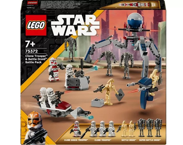 LEGO STAR WARS 75372 ZESTAW BITEWNY Z ŻOŁNIERZEM ARMII KLONÓW I DROIDEM