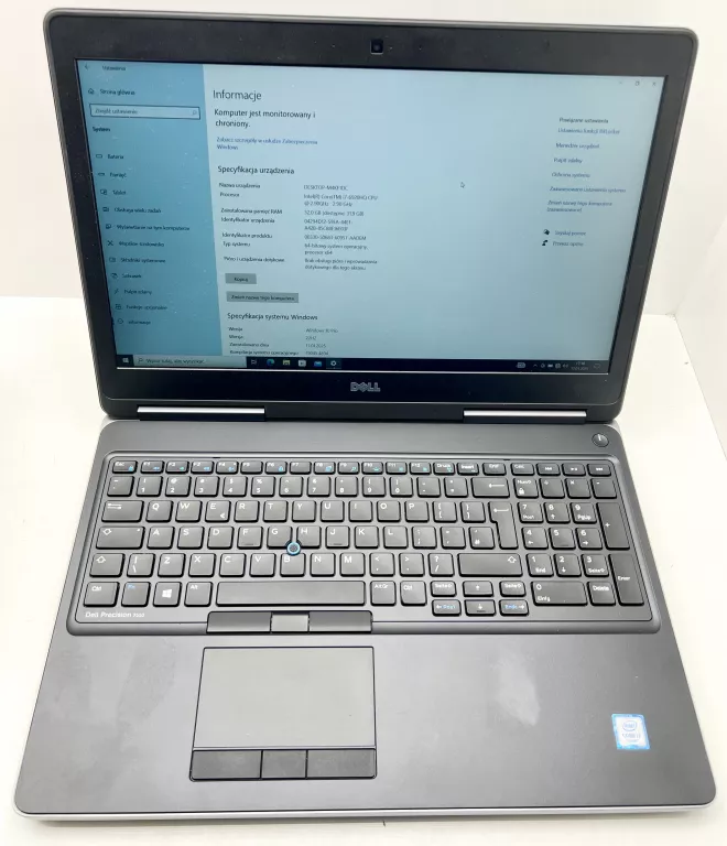 LAPTOP DELL PRECISION 7510 + ŁAD 32GB RAM W10 PRO