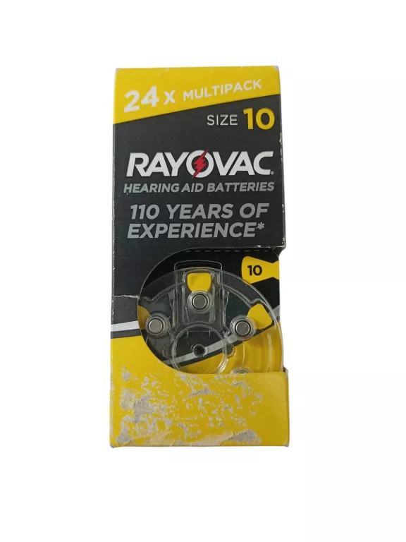 BATERIA DO APARATÓW SŁUCHOWYCH RAYOVAC 10 24 SZT.
