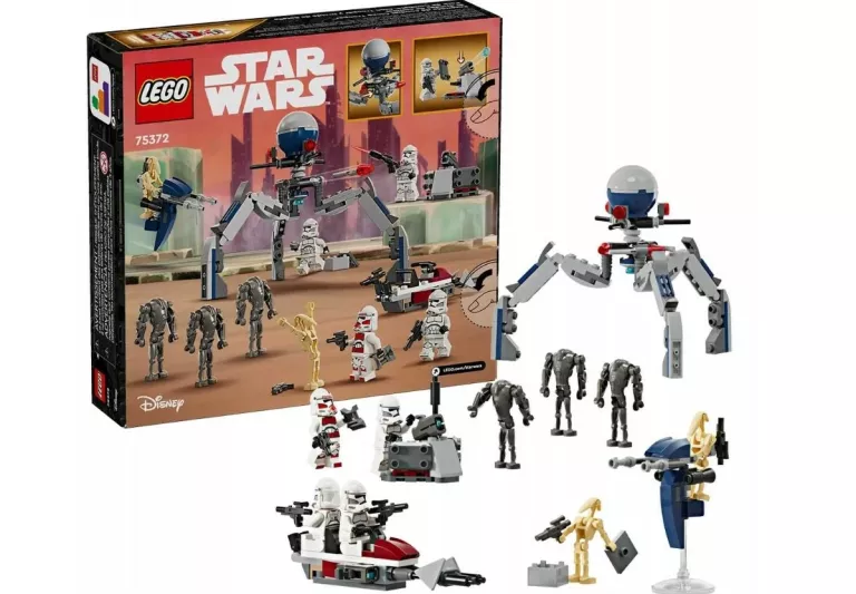 LEGO STAR WARS 75372 ZESTAW BITEWNY Z ŻOŁNIERZEM ARMII KLONÓW I DROIDEM