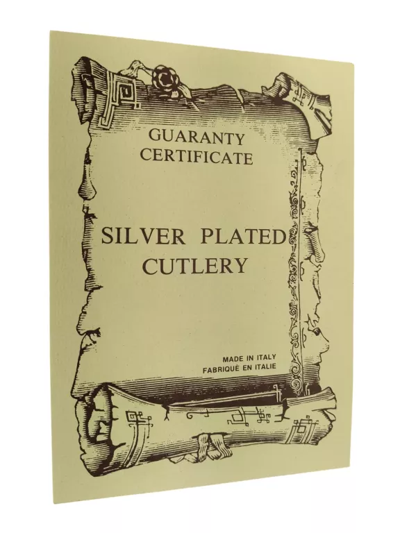 SILVER PLATED CULTERY MADE IN ITALY ZESTAW SZTUĆCÓW W WALIZCE