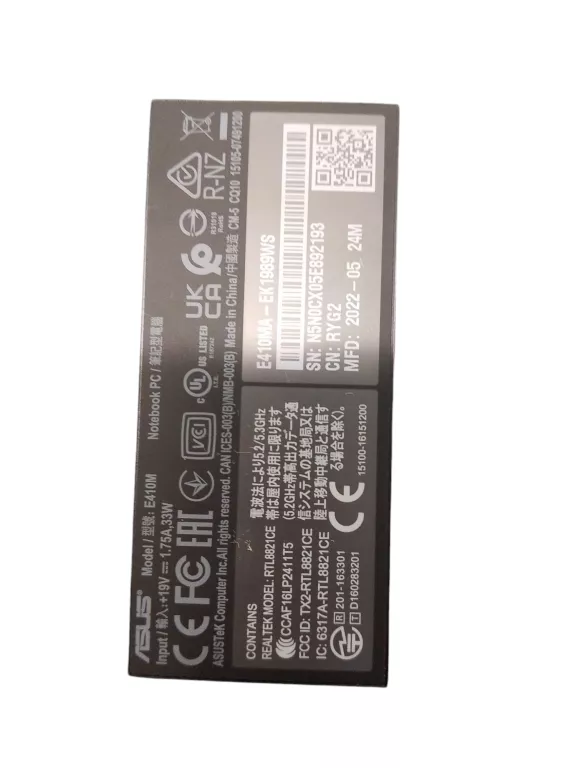 LAPTOP VIVOBOOK GO E410MA-RTL8821CE PUDEŁKO