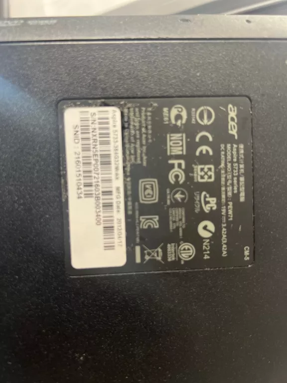 LAPTOP ACER 5733 TORBA