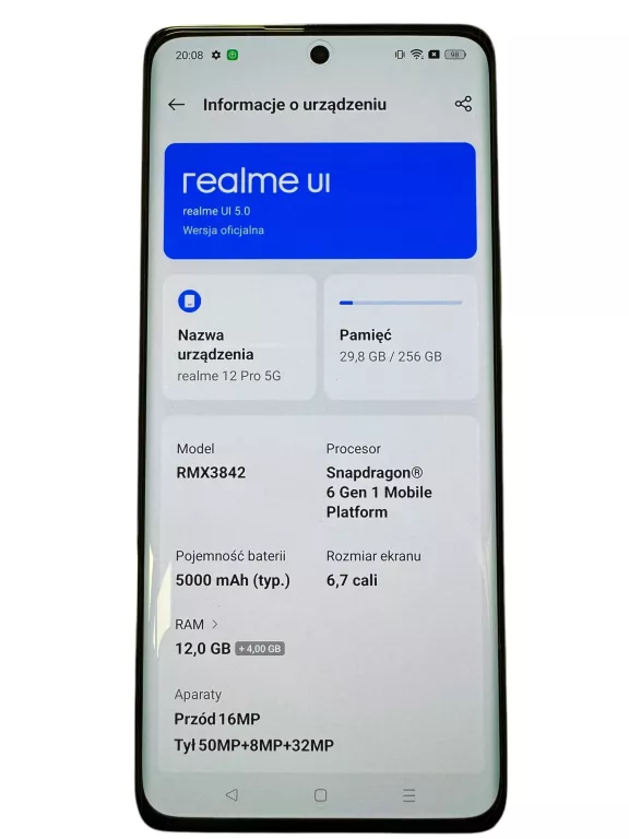 REALME 12 PRO 12/256GB KOMPLET PIĘKNY STAN!