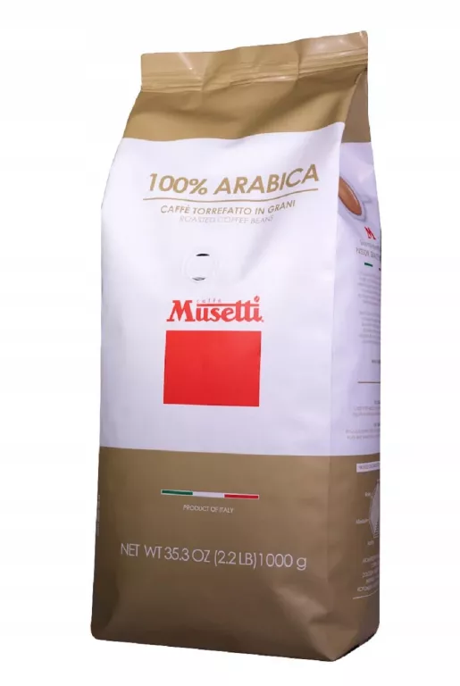 MUSETTI 100% ARABICA DOLCE 1KG WŁOSKA KAWA ZIARNISTA