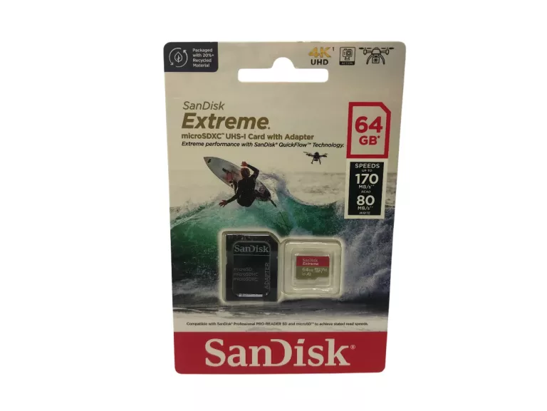 KARTA SD SANDISK EXTREME 64GB