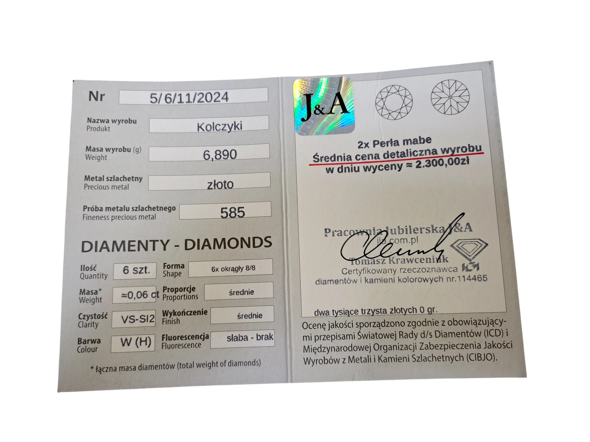 piekne-zlote-kolczyki-klipsy-z-perelami-i-diamentami-p585-w688g-cer-ean-gtin-5907022125795