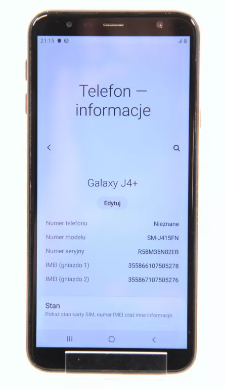 TELEFON SAMSUNG GALAXY J4+ SM-J415F/DS ZŁOTY