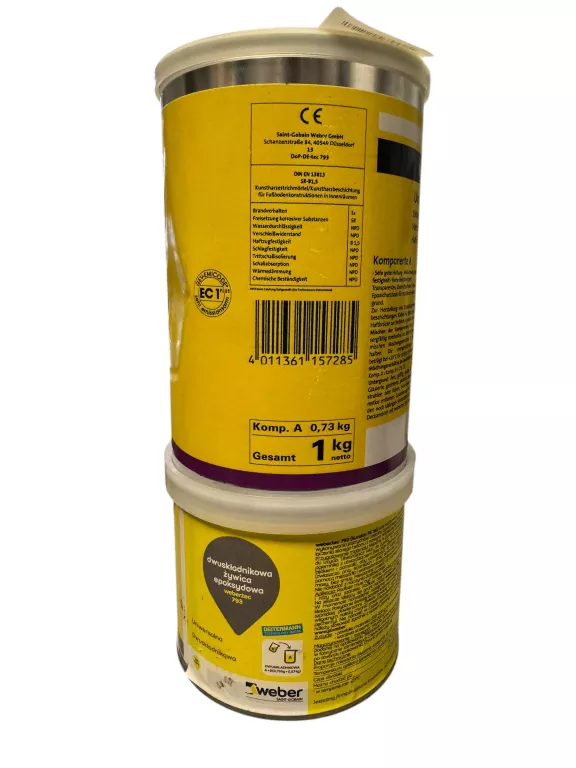 WEBER TEC 793 EPOXYBINDEMIDDEL 1KG TERMIN 05/2025 STAN FABRYCZNY