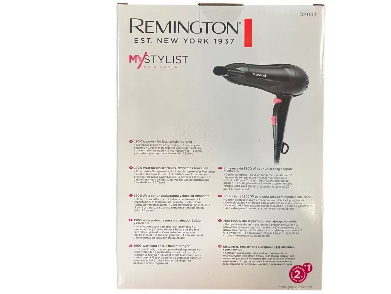 SUSZARKA REMINGTON 1900W D2003