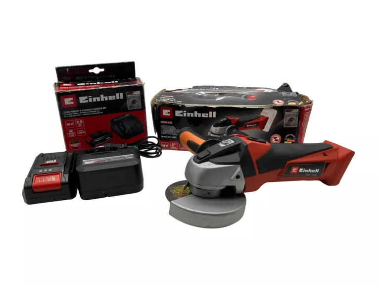 SZLIFIERKA KĄTOWA EINHELL TE-AG 18/115 LI + ŁADOWARKA I AKUMULATOR 2,5AH
