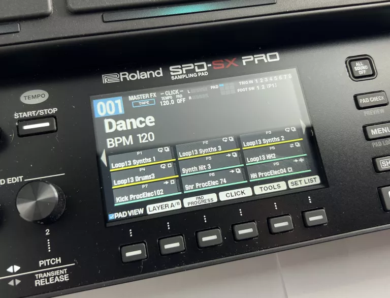 SAMPLER PERKUSYJNY ROLAND SPD-SX PRO PUDEŁKO