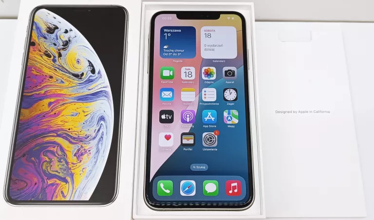 TELEFON IPHONE XS MAX 64GB SREBRNY 84%