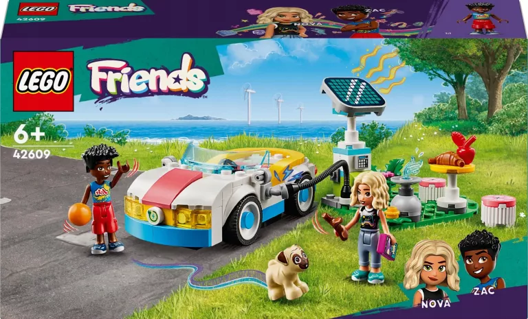 LEGO FRIENDS 42609 SAMOCHÓD ELEKTRYCZNY I STACJA ŁADUJĄCA