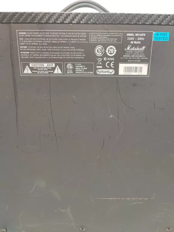 WZMACNIACZ GITAROWY MARSHALL MG15CFR 40W