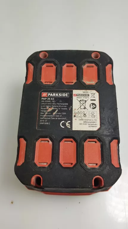 AKUMULATOR PARKSIDE PAP 20 A3 20V 4AH +ADAPTER PAA 20 A1