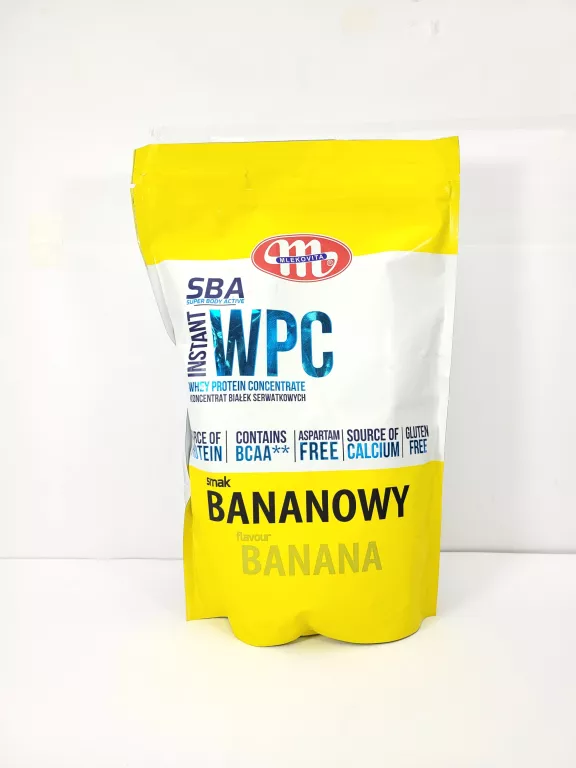 MLEKOVITA SBA WPC 80 700G BANANOWY KONCETRAT BIAŁEK SERWATKOWYCH