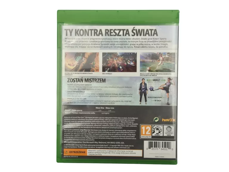 GRA XBOX ONE KINECT SPORTS RIVALS PEGI 12