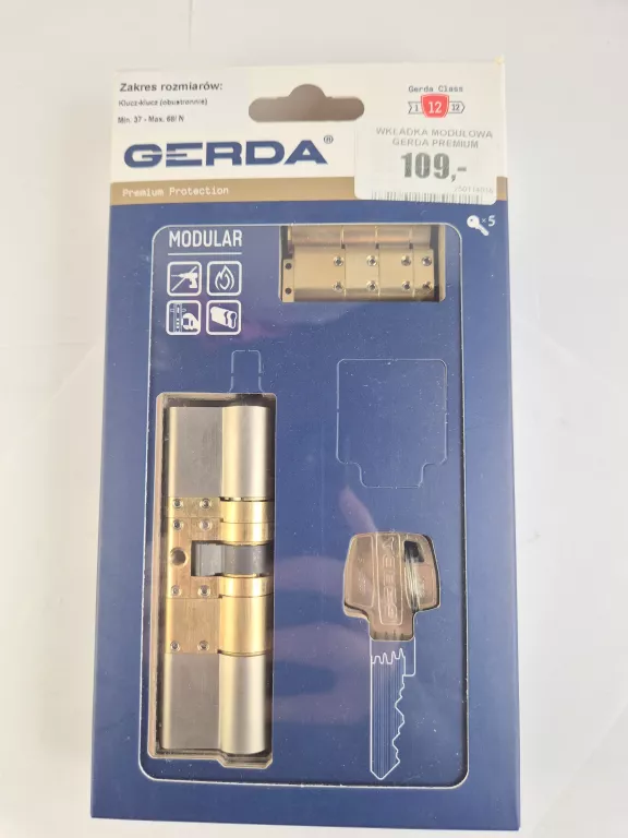 WKŁADKA MODUŁOWA GERDA PREMIUM PROTECTION KLUCZ-KLUCZ