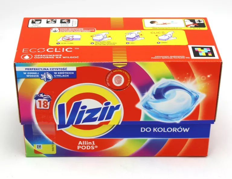 KAPSUŁKI DO PRANIA VIZIR COLOR 18 SZT